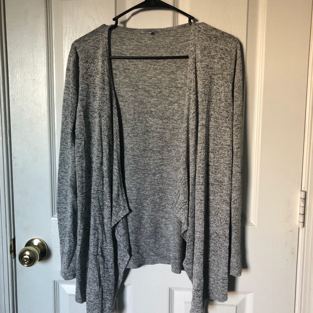 Charlotte Russe heathered gray cardigan